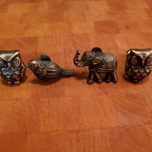 Set of 4 bronze animal drawer/cabinet knobs from World Market